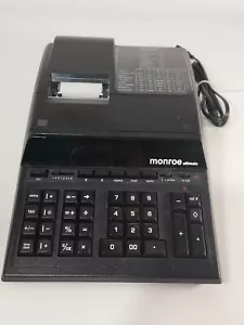 Monroe Ultimate Desktop 12 Digit Printing / Display Calculator Black Tested - Picture 1 of 14
