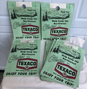 Insegna Pubblicitaria 20ct Texaco Oil Gas Garbage Bag Northwest Oregon Mappa anni '70 - Foto 1 di 6