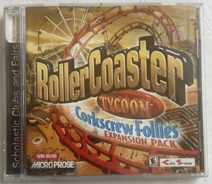 Video Game PC Roller Coaster Tycoon Corkscrew Follies Expansion Pack WIN 95/98 - Picture 1 of 4