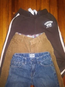 Boys 4t Pants 3 Pair - Picture 1 of 7