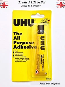 UHU ALLZWECKKLEBER 20ml GRÖSSE RÖHREN STARKER KLARER KLEBER - Bild 1 von 3