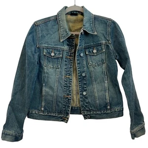Vintage NY Jeans Womens Denim Jacket Small Blue Cotton Button-Front Classic Styl - Picture 1 of 4