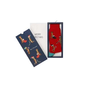 Xmas Meerkat Sock with Card - Picture 1 of 3