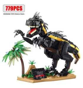 MOC T- Rex Black & Yellow Tyrannosaurus 779 Pcs Brick Building Blocks Model NEW - Bild 1 von 1