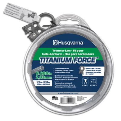 639005112 639005012 Husqvarna Titanium Force Cuerda Recortadora Líneas (.80") 1/2 lb Foto 1 de 3