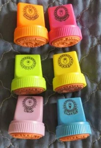 Vintage LOT Teacher Grading INK STAMPER Homework Assignment Encouragement Set - Picture 1 of 3