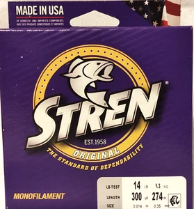 Stren CLEAR/BLUE FL. Original Monofilament fishing line  14lbs 300 Yds  - Picture 1 of 2