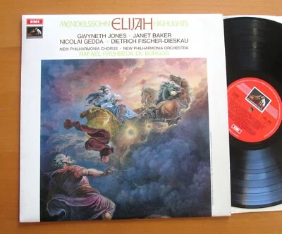 ASD 2609 ED1 Mendelssohn Elijah Highlights Janet Baker De Burgos EXCELLENT C/S - Image 1 of 4