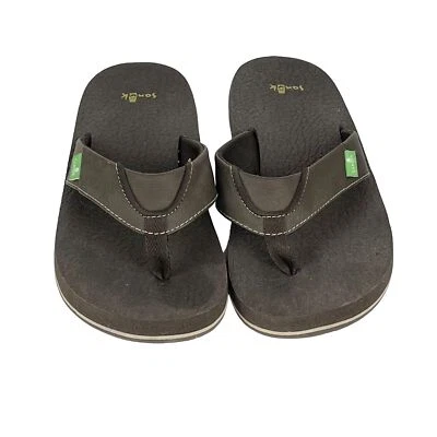 Sanuk Niños Chanclas Yoga Mat Sandalias Marrón Talla 4-5 Foto 1 de 4