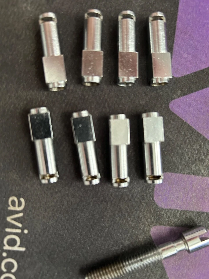 Sonor Phonic Drum lug inserts, 1978  with cutout for c-clip.  8 inserts total - Image 1 of 1