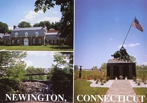 Postcard 4 x 6 Multi-Views of Landmarks in Newington, CT. - Picture 1 of 2