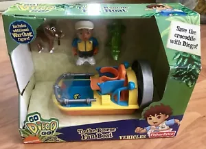 Fisher-Price Go Diego Go To The Rescue Fan Boat Diego Figure Rare NIB VTG 2009 - Picture 1 of 4