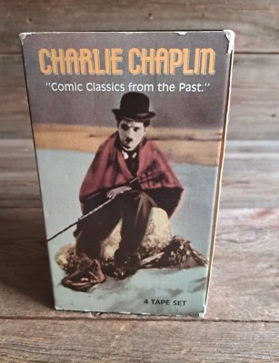 Charlie Chaplin: “Comic Classics From The Past” VHS 4 Tape Box Set  - Image 1 of 4