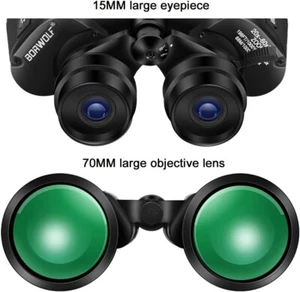 BORWOLF 20-60X70 High Magnification Binoculars Long Range Zoom 60 times Hunting - Picture 1 of 17
