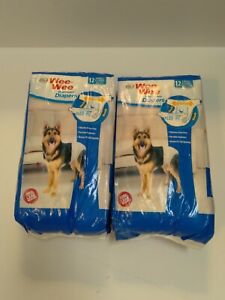 Four Paws Wee-Wee Disposable Diapers 12 Large/X-Large (Lot of 2)