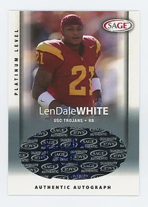 2006 SAGE Platinum Level LenDale White (43/50) Autograph - Picture 1 of 4