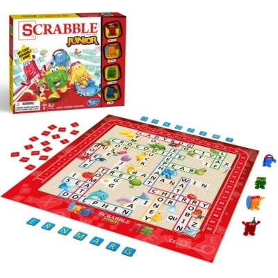 Hasbro SCRABBLE JR • Word Board Game • Kids age 5+ (Family ) Sealed   Ships Free - Image 1 of 4