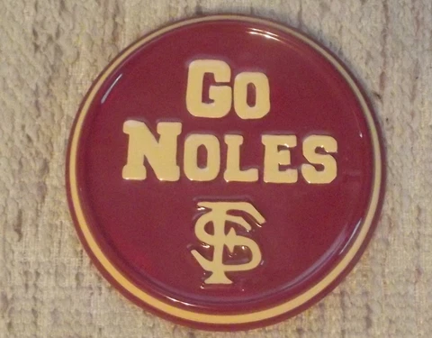 FLORIDA STATE UNIVERSITY SEMI NOLES  "GO NOLES"  CERAMIC PLAQUE Cover