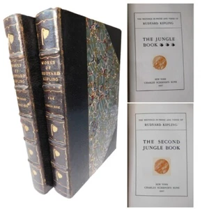 1897 ~ The Jungle Book and the Second Jungle Book, Rudyard Kipling ~ Scribner - Imagen 1 de 17