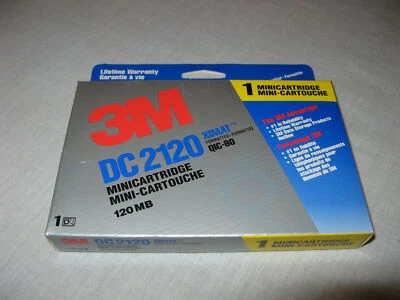 3M DC 2120 XIMAT QIC-80 Mini Cartridge 120 MB NEW IN BOX - Image 1 of 2