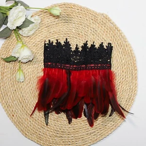 Unisex Neck Wrap Hollow Cape Costumes Fake Collar Lace-Up Halloween Gift Decor - Picture 1 of 30