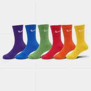 Nike Everyday Plus Cushion Crew Training Socks (6 Pairs) UN0019 E69 Youth 10C-3Y - Picture 1 of 9