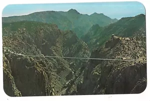 ROYAL GORGE höchste Brücke der Welt Luftaufnahme Canon Stadt Colorado CO Postkarte - Bild 1 von 2