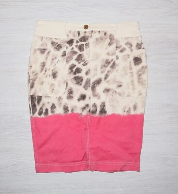 Falda de mezclilla vintage con estampado animal talla S/M JUST CAVALLI para mujer Foto 1 de 4