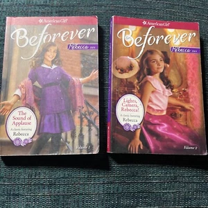 2 American Girl Doll Beforever Books Rebecca Volumes 1 & 2 - Imagen 1 de 5