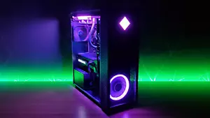 Gaming PC RGB Desktop Computer i7 32GB 1TB SSD 2TB RX 580 8GB WIFI WIN10 - Picture 1 of 9
