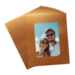 25Pcs Picture Mats, 8x10 Mat Board Center Frame Mattes, Gold - Picture 1 of 7