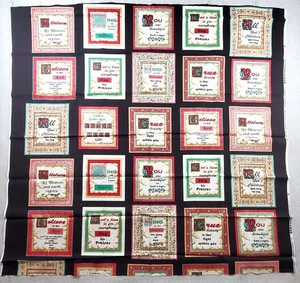 "Licht der Welt" christlicher Baumwoll-Quiltenstoff 41"x44" religiöse Sprüche - Bild 1 von 2