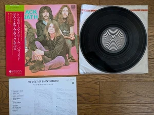 BLACK SABBATH The Best of 1973 Japan LP w/ OBI BEST-10 Vertigo Swirl Label - Picture 1 of 7