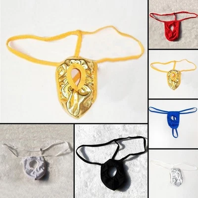 San Valentino Regalo di Giorno Uomo Lingerie Sexy Perizoma con Foro T-Back - Immagine 1 di 4