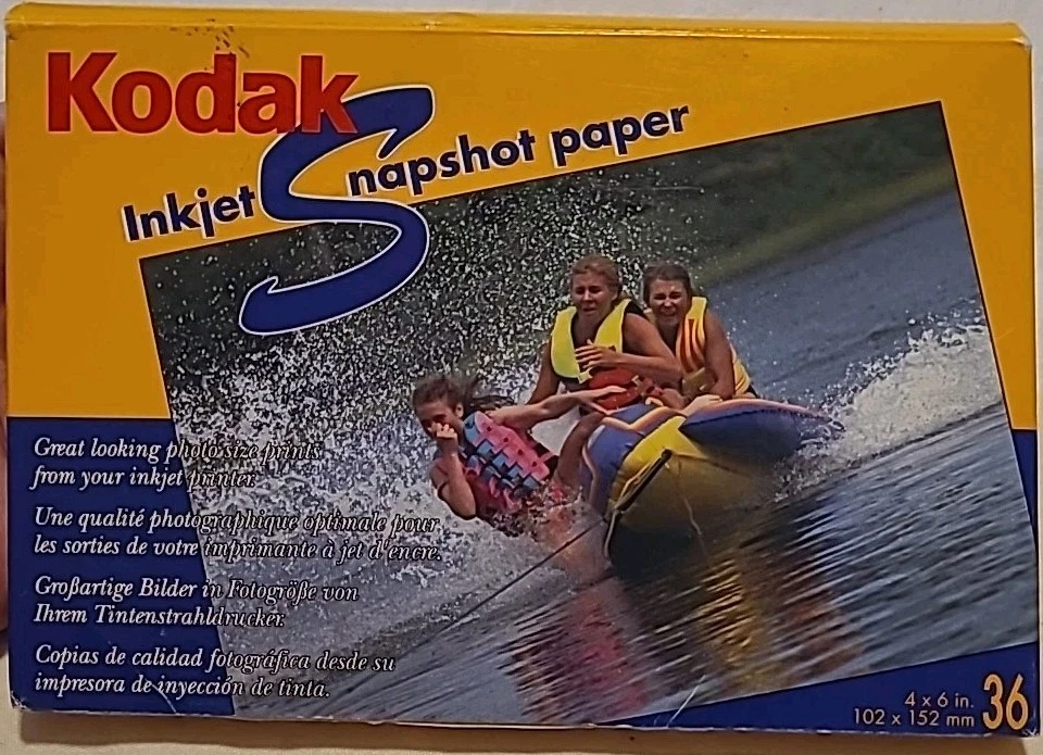 KODAK Photo Paper 4"x6" 36 Sheets Inkjet HP Cannon Apple Lexmark Tektronix Epson - Image 1 of 4