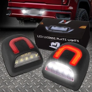 NUVISION FOR 99-14 SILVERADO SIERRA WHITE LED RED C-TUBE LICENSE PLATE LIGHTS - Bild 1 von 6