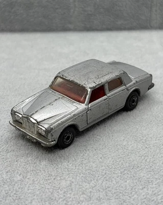 Matchbox Rolls Royce Silver Shadow MKII, Die Cast, No 39, Silver, - Image 1 of 4