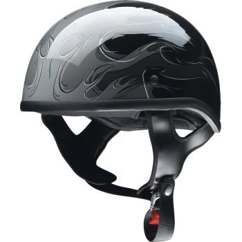 Medio casco gorro Z1R CC aprobado por el DOT - gris fuego infernal - adulto talla mediana Foto 1 de 4