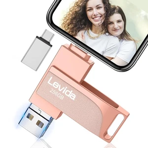 Cle USB pour PhoneClé USB 256 goPhoto Stick4 en 1 Clef USB 3.0Stick pour iOS/... - Photo 1/6
