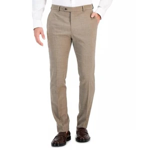Tommy Hilfiger Men's Tan Wool Stretch Modern-Fit TH-Flex Suit Pants Size 36x32 - Picture 1 of 6