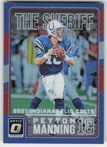 2016 Donruss Optic Peyton Manning Tribute Red Peyton Manning #4 Colts /99 - Picture 1 of 2