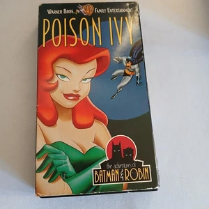 The Adventures of Batman  Robin - Poison Ivy (VHS, 1997) With Sticker - Imagen 1 de 8