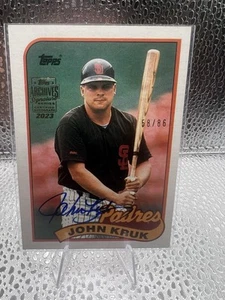 John Kruk - Legend Auto #/86 - Topps Archives Signatures 2023 - Padres - Picture 1 of 2