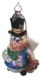 De colección Retirado Radko - Dulces de Nieve Espectacular Muñeco de Nieve Adorno de Navidad 2003 - Imagen 1 de 10