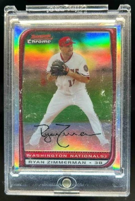 2008 Bowman Chrome Ryan Zimmerman Refractor #106 Nationals - Image 1 of 2