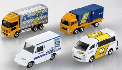 Tomica Gift Nippon Express Nittsu Pelican Mail Truck Set Model Car Japan Takara - Image 1 of 1