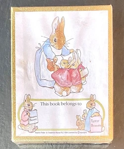 50 Bookplates Sealed Vintage Beatrix Potter Belongs To Name Sticker Bunnies - Picture 1 of 7