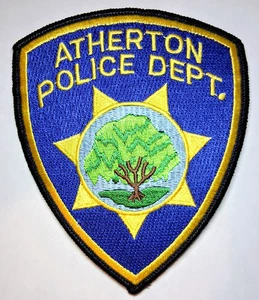 Atherton California Polizei Aufnäher - KOSTENLOSER US-Versand mit Sendungsverfolgung! - Bild 1 von 1