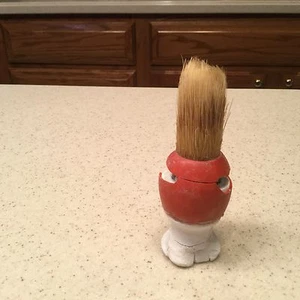 Vintage Men's Shaving Barber Brush Animal Hair Broken Bristles NICE - Picture 1 of 8
