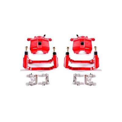 PowerStop Red Calipers with Brackets for 01-03 Acura CL Front - Pair - Image 1 of 4